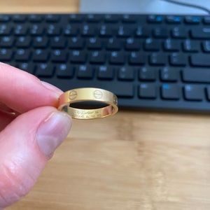 Cartier Love Wedding Band Yellow Gold Size 54 - Barely Worn!